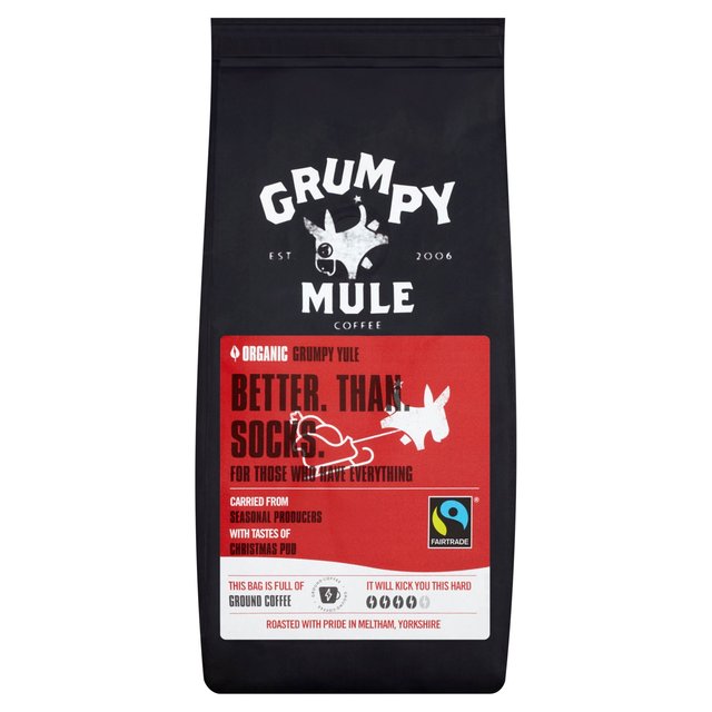 Grumpy Mule Yule Ground Coffee Tea M&S   