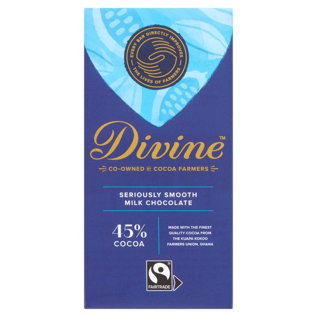 Divine 45% Cocoa Milk Chocolate Bar Sweets M&S Title  