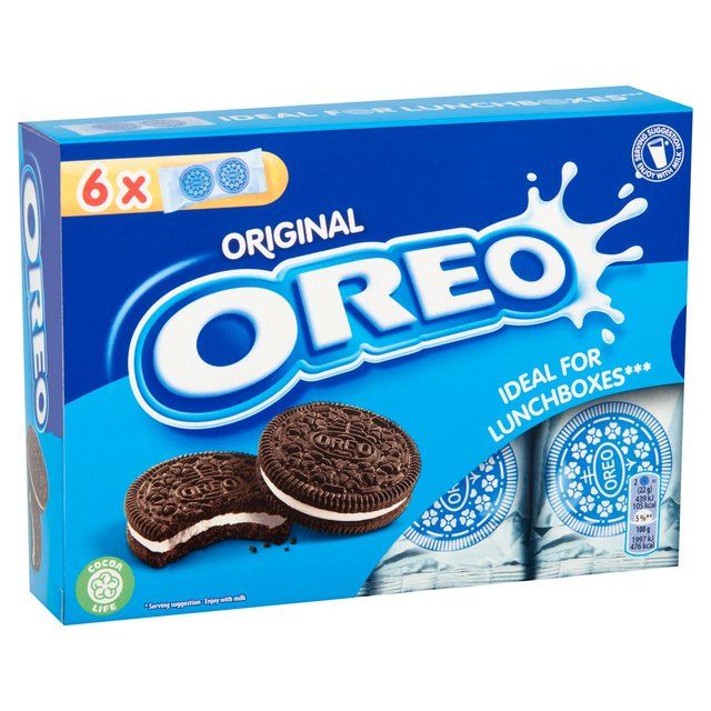 Oreo Chocolate Sandwich Biscuit Lunchbox 6 Pack