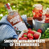 Absolut Strawberry Flavoured Juice Edition Swedish Vodka Liqueurs and Spirits M&S   