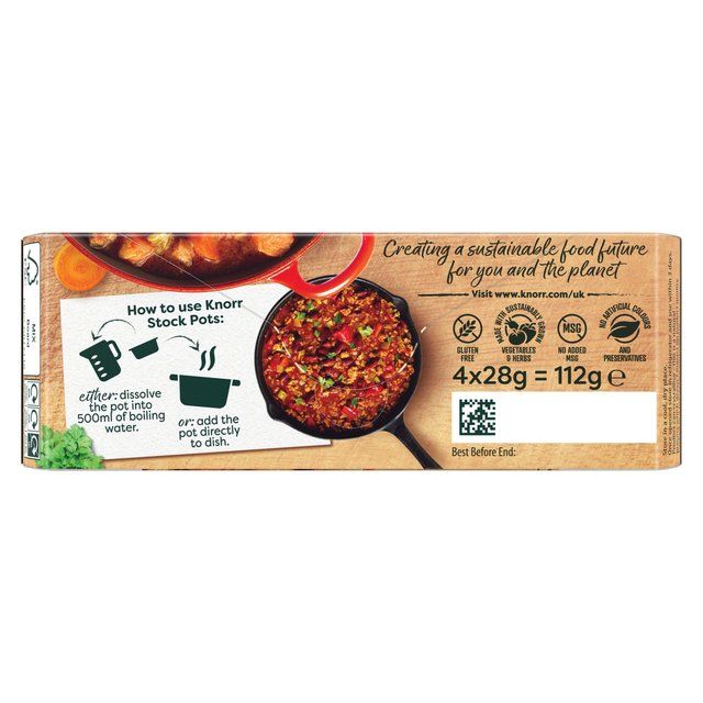 Knorr 4 Beef Stock Pot Cooking Ingredients & Oils M&S   