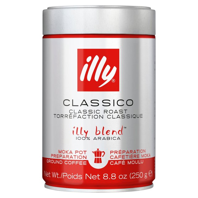 illy Ground Medium Roast Moka Tea M&S   