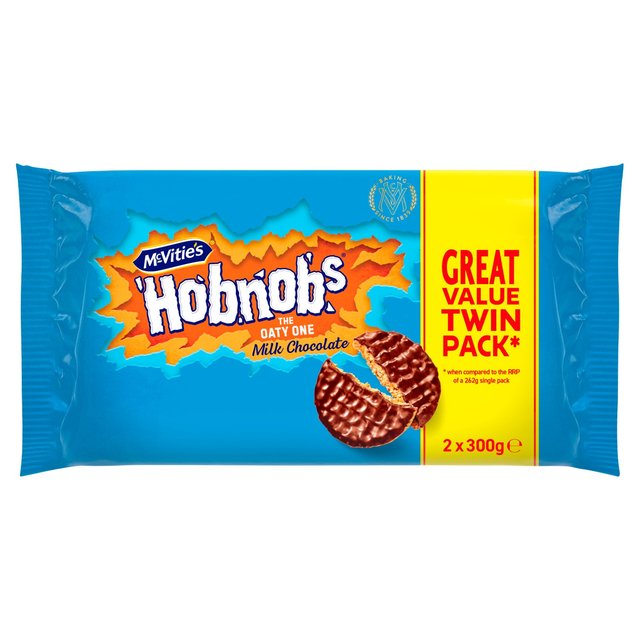 McVitie's Hobnobs Milk Chocolate Twin Pack