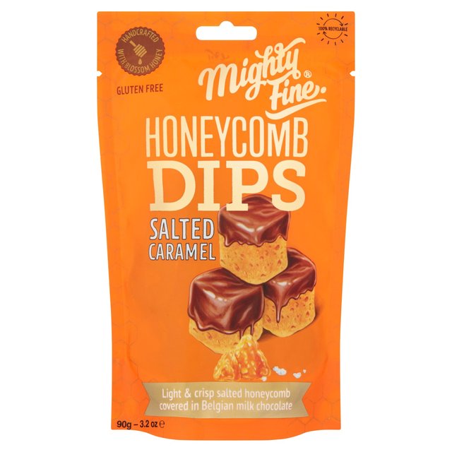 Mighty Fine Salted Caramel Chocolate Honeycomb Dips Free from M&S   