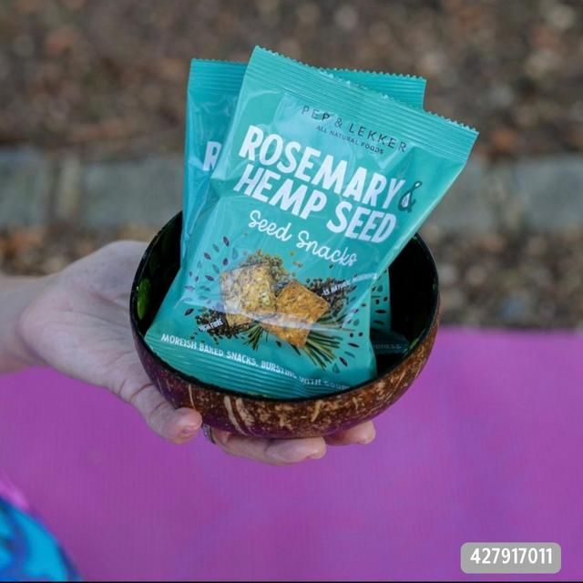 Pep & Lekker Natural Foods Seed Snack Rosemary & Hemp Seed Free from M&S   