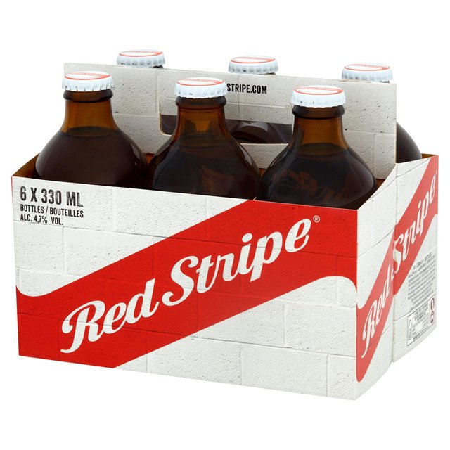 Red Stripe Jamaican Lager Beer Bottles