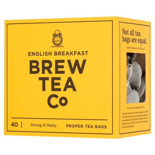 Brew Tea Co English Breakfast Tea Bags - McGrocer