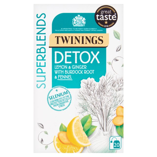 Twinings Superblends Detox with Lemon, Ginger and Fennel Tea M&S   