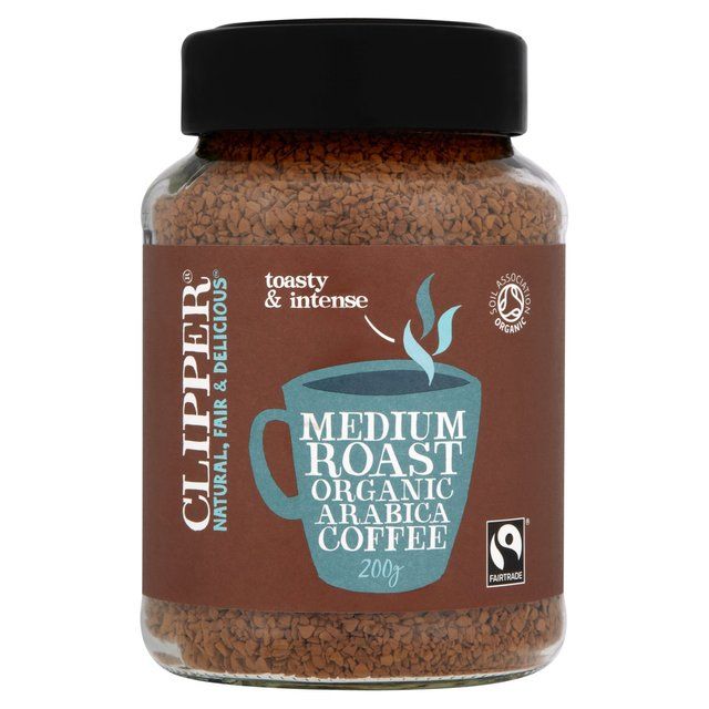 Clipper Fairtrade Organic Instant Medium Roast Arabica Coffee Food Cupboard M&S   