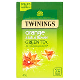 Twinings Orange & Lotus Flower Green Tea, 20 Tea Bags Food Cupboard M&S   