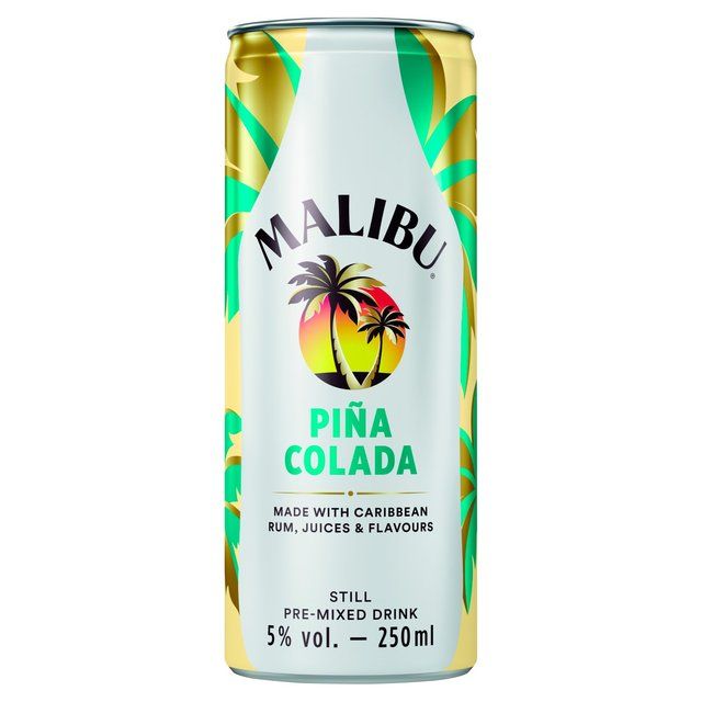 Malibu Pina Colada Pre-Mixed Can GOODS ASDA Default Title  