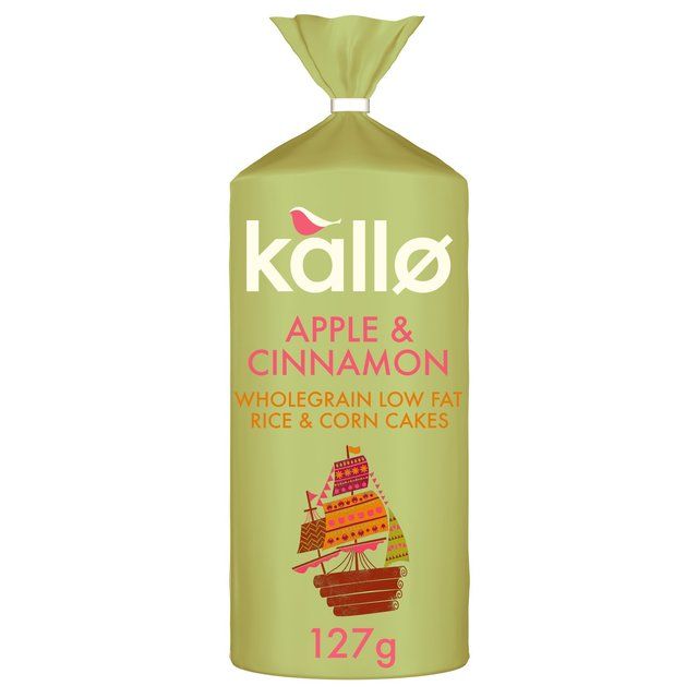 Kallo Apple & Cinnamon Rice Cake Thins Food Cupboard M&S Default Title  