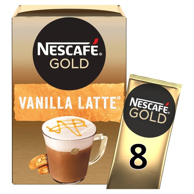 Nescafe Gold Vanilla Latte Instant Coffee 8 Sachets