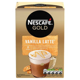 Nescafe Gold Vanilla Latte Instant Coffee 8 Sachets Food Cupboard M&S   