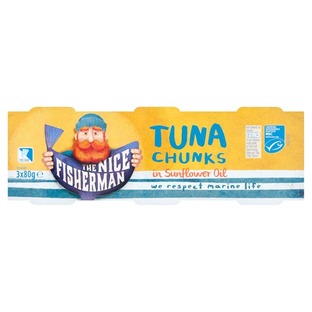 The Nice Fisherman MSC Tuna Chunks in Sunflower Oil Food Cupboard M&S Default Title  