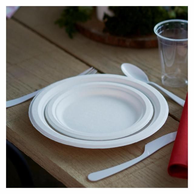 Duni Bagasse Compostable Plates, 22cm Tableware & Kitchen Accessories M&S   