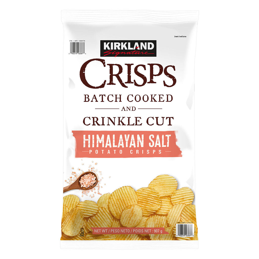 Kirkland Signature Himalayan Pink Salt Crinkle Cut Crisps, 907g