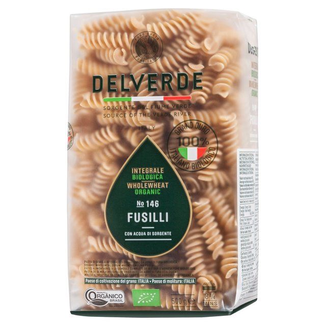 Delverde Whole Wheat Organic Fusilli