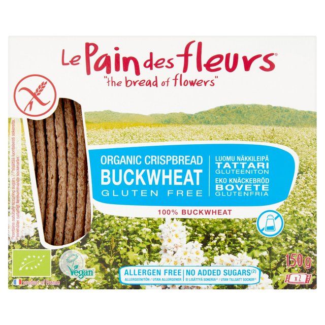 Le Pain Des Fleurs Organic Buckwheat No Added Salt or Sugar Crispbread