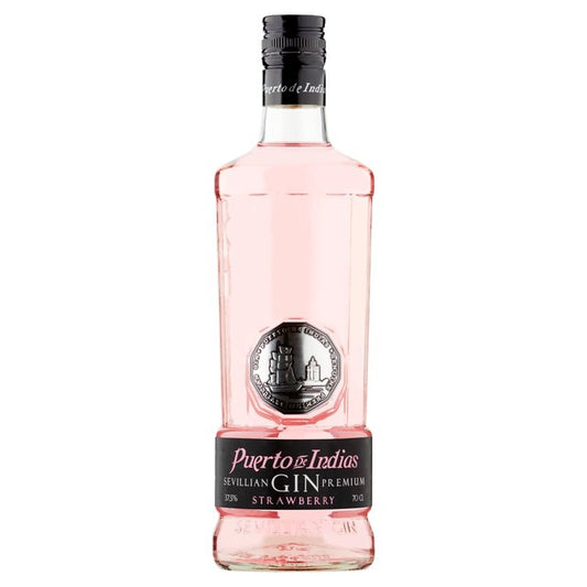Puerto De Indias Sevillian Premium Strawberry Gin BEER, WINE & SPIRITS M&S Title  