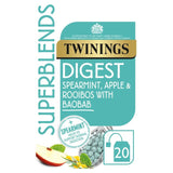 Twinings Superblends Digest with Spearmint, Apple and Rooibos Tea M&S Default Title  