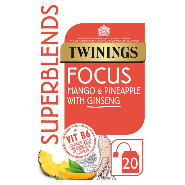 Twinings Superblends Focus with Mango and Pineapple Tea M&S   