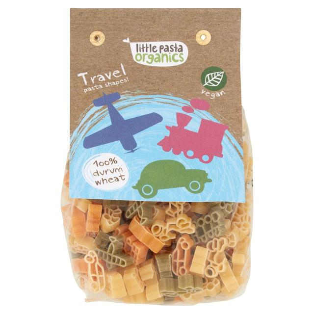 Little Pasta Organics Tri Coloured Travel Shaped Pasta