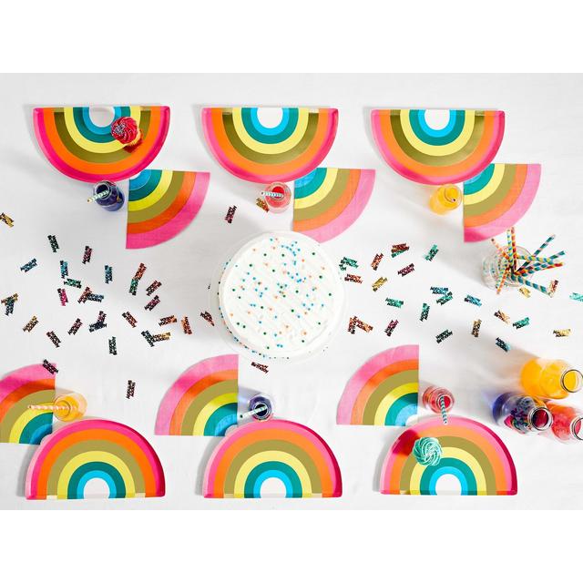 Rainbow Foiled Plate