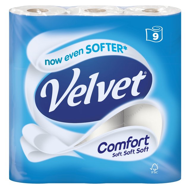 Velvet Comfort White Toilet Tissue