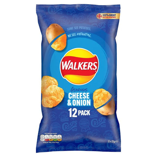 Walkers Cheese & Onion Multipack Crisps - McGrocer