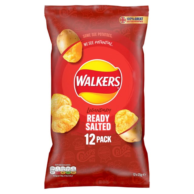 Walkers Ready Salted Multipack Crisps