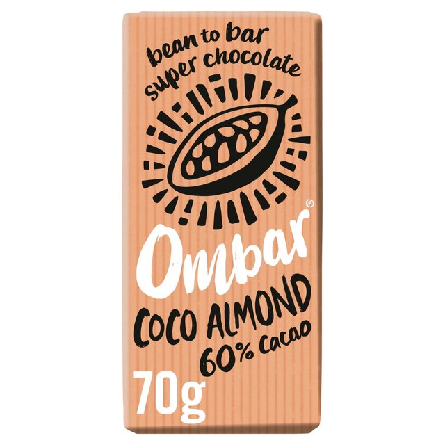 Ombar Coco Almond Organic Vegan Fair Trade Chocolate Vegetarian & Vegan M&S Default Title  