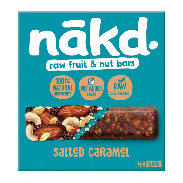 Nakd Salted Caramel Fruit & Nut Bars Food Cupboard M&S   