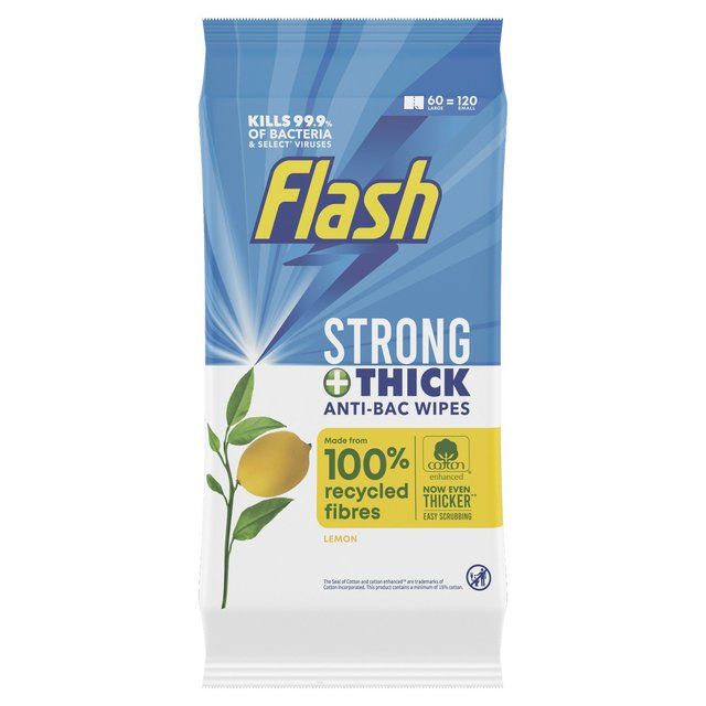 Flash Anti-Bacterial All Purpose Wipes Accessories & Cleaning M&S   