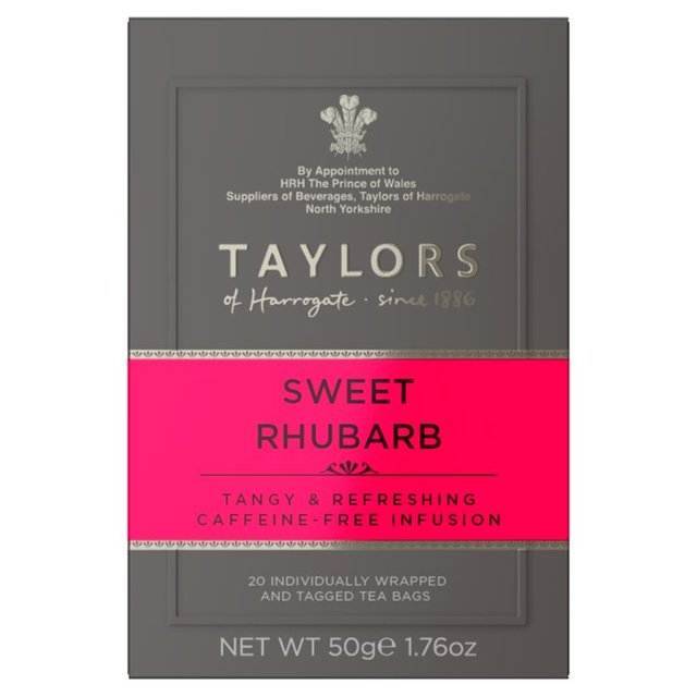 Taylors Sweet Rhubarb Teabags Tea M&S Default Title  