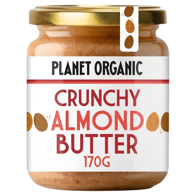 Planet Organic Crunchy Almond Butter Food Cupboard M&S Default Title  