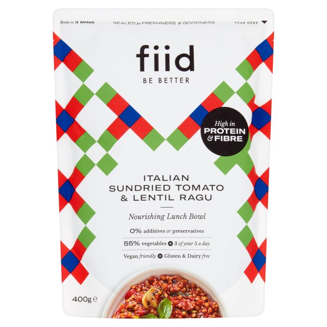 Fiid Italian Sundried Tomato Lentil Ragu GOODS M&S Default Title  