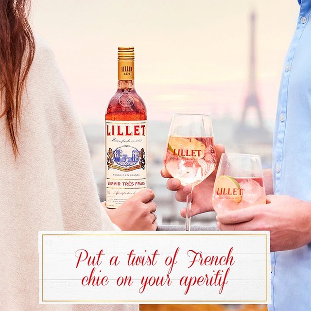 Lillet Rose Wine-Based Aperitif Liqueurs and Spirits M&S   