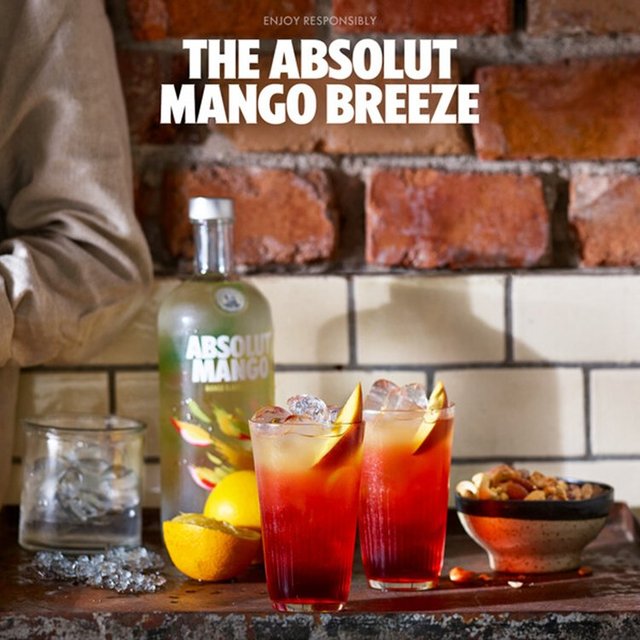 Absolut Mango Flavoured Swedish Vodka Liqueurs and Spirits M&S   