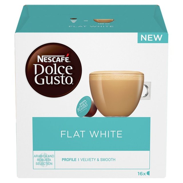 Nescafe Dolce Gusto Flat White Coffee Pods Food Cupboard M&S   