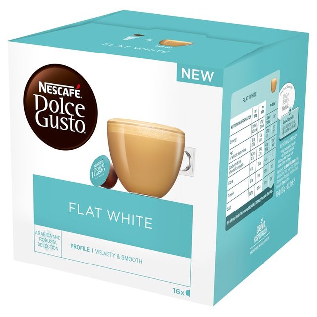 Nescafe Dolce Gusto Flat White Coffee Pods Food Cupboard M&S   