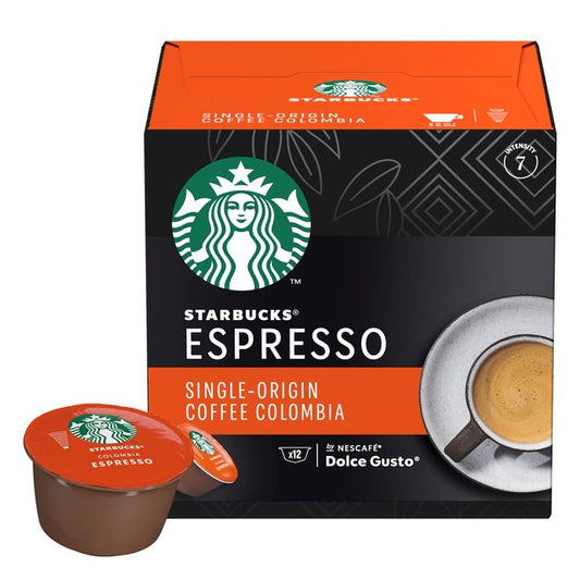 STARBUCKS Medium Colombia Coffee Pods by NESCAFE Dolce Gusto Tea M&S   