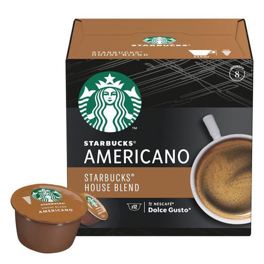 Starbucks Medium House Blend Coffee Pods Dolce Gusto Tea M&S   