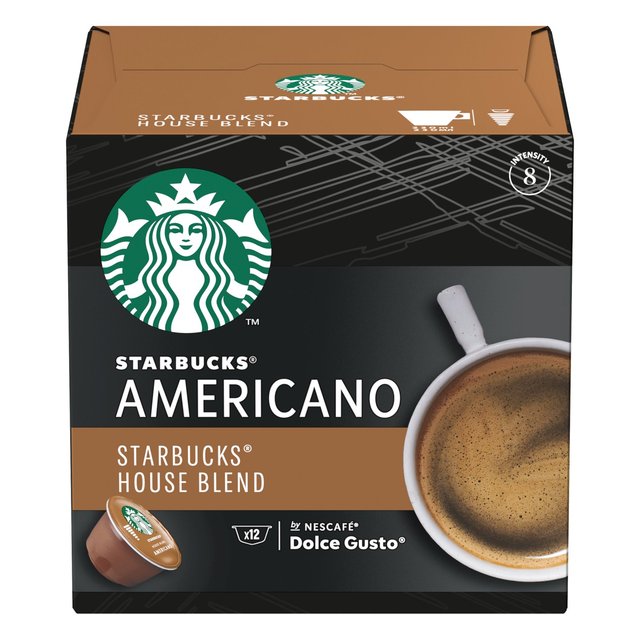 Starbucks Medium House Blend Coffee Pods Dolce Gusto Tea M&S   