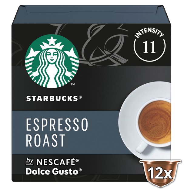 STARBUCKS Dark Espresso Roast Coffee Pods by NESCAFE Dolce Gusto