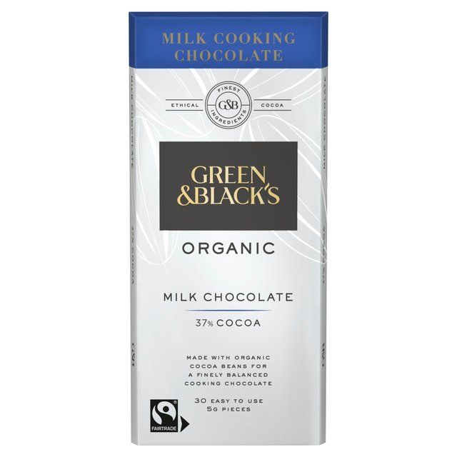 Green & Black's Cook's Organic Milk Chocolate Food Cupboard M&S   