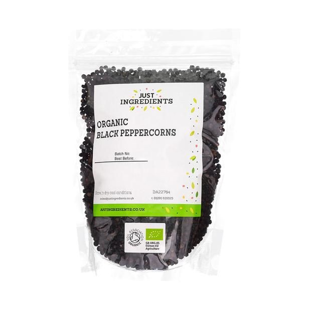 JustIngredients Organic Black Peppercorns Food Cupboard M&S Default Title  