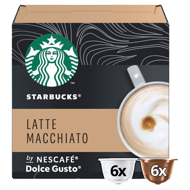 STARBUCKS Latte Macchiato Coffee Pods by NESCAFE Dolce Gusto GOODS M&S   