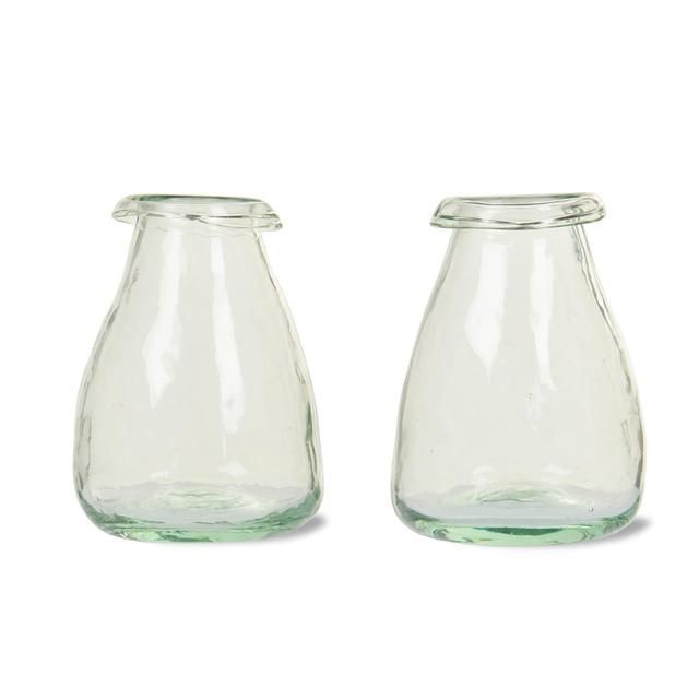 Garden Trading Bud Vases, Set of 2, Recycled Glass