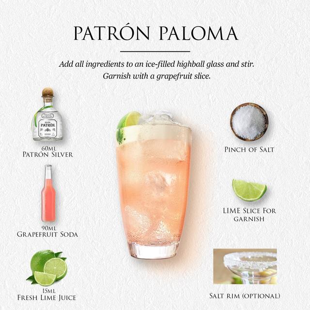 Patron Silver Tequila Gift Box Liqueurs and Spirits M&S   